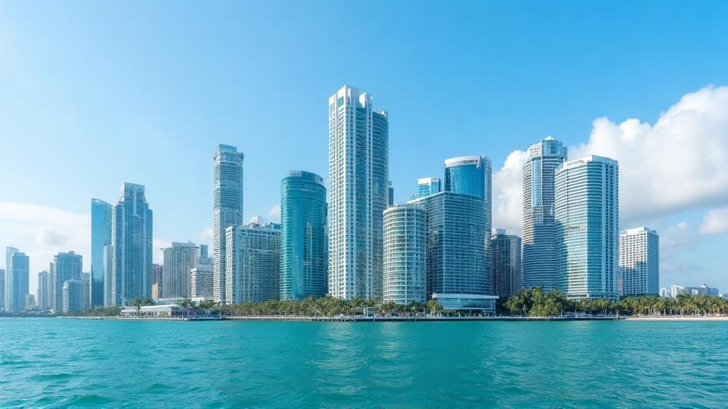 Miami aerial skyline