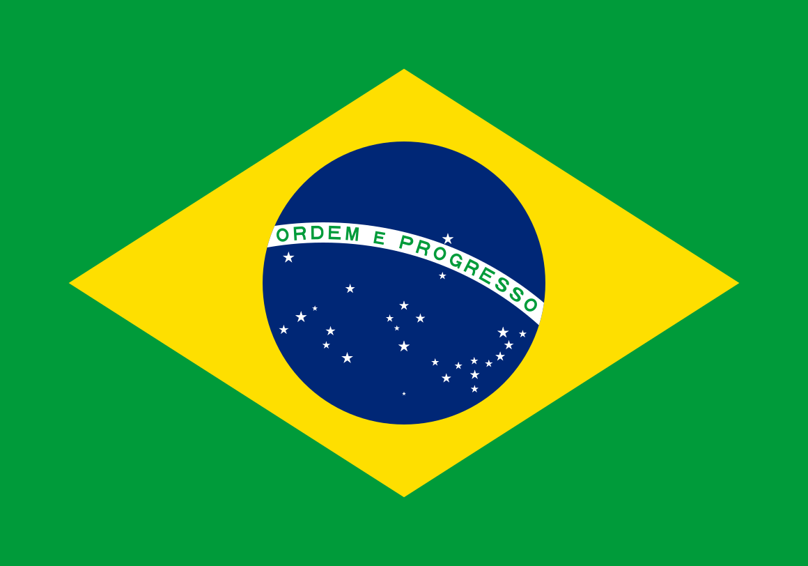 Brazil flag - Portugese language