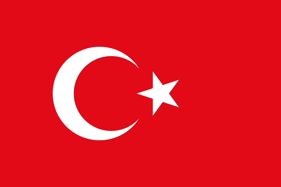 Turkish flag - Turkish language